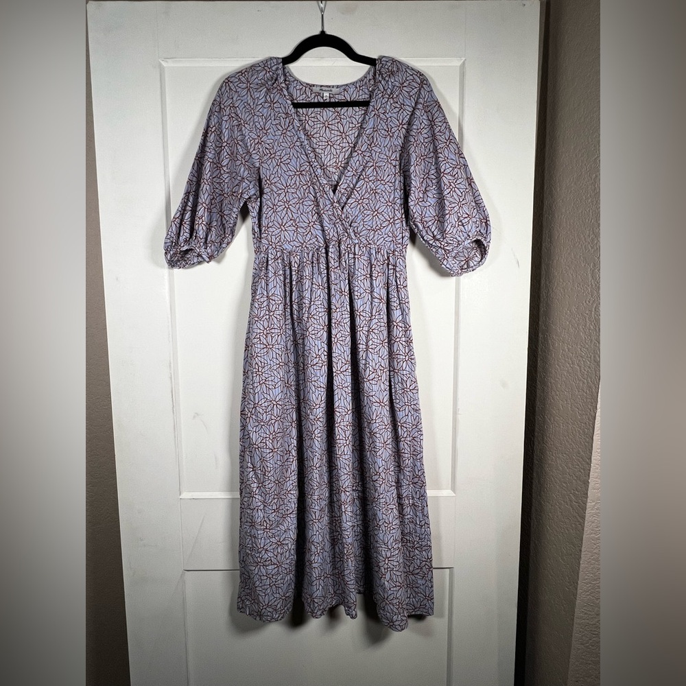Madewell Floral Purple Dress